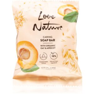 Oriflame Love Nature Organic Oat & Apricot săpun solid 75 g-Țena