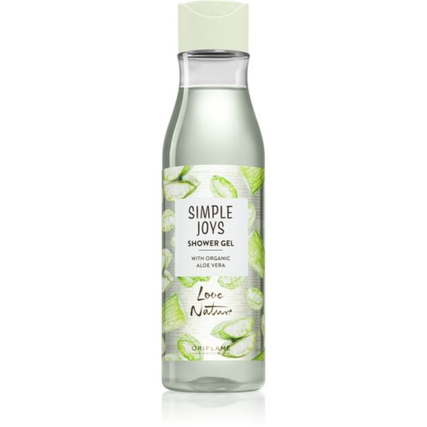 Oriflame Love Nature Simple Joys gel de dus revigorant cu aloe vera Organic Aloe Vera 250 ml-ro