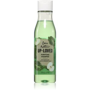 Oriflame Love Nature Up-Loved Upcycled Apple & Organic Kale sampon pentru curatare pentru par gras 250 ml-Țena