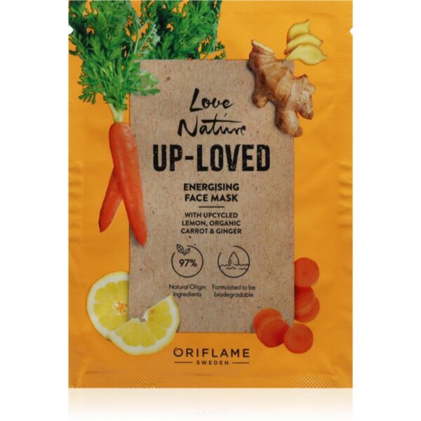 Oriflame Love Nature Up-Loved Upcycled Lemon & Organic Carrot & Ginger masca regeneratoare 10 ml-Țena