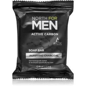 Oriflame North for Men Active Carbon săpun solid pentru curățare cu cărbune activ 100 g-ro