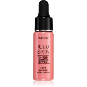 Oriflame The One IlluSkin blush cu efect iluminator 2 in 1 culoare Soft Pink 15 ml-Țena