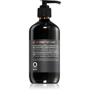 Oway Silver Steel sampon violet neutralizeaza tonurile de galben 240 ml-ro