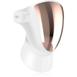 PALSAR7 Professional LED Mask White Gold mască de înfrumusețare cu LED pentru față și gât Cutie cadou 1 buc-ro