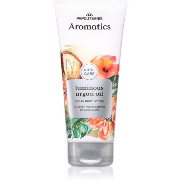 PAPOUTSANIS Aromatics Luminous Argan Oil lapte de corp 200 ml-Țena