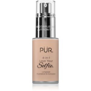 PÜR Cosmetics 4-in-1 Love Your Selfie make-up si corector 2 in 1 culoare MN1 30 ml-Țena