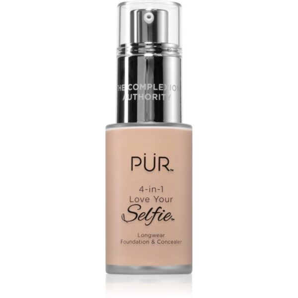 PÜR Cosmetics 4-in-1 Love Your Selfie make-up si corector 2 in 1 culoare MN1 30 ml-Țena