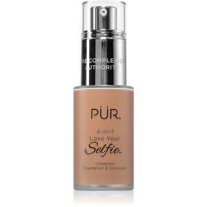 PÜR Cosmetics 4-in-1 Love Your Selfie make-up si corector 2 in 1 culoare TN3 30 ml-Țena