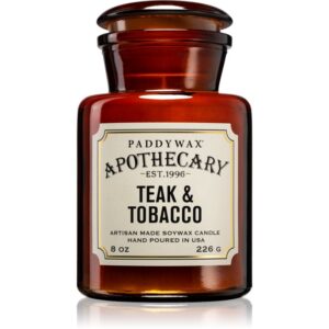 Paddywax Apothecary Teak & Tabacco lumânare parfumată 226 g-ro