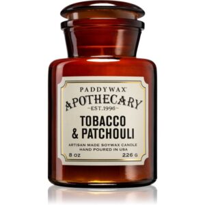 Paddywax Apothecary Tobacco & Patchouli lumânare parfumată 226 g-ro