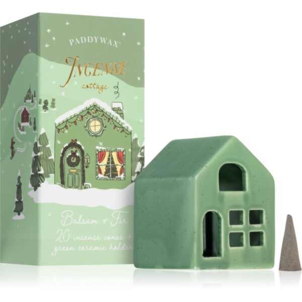 Paddywax Ceramic Village Balsam & Fir set cadou-ro