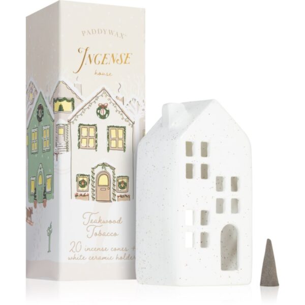 Paddywax Ceramic Village Teakwood Tobacco set cadou I.-ro