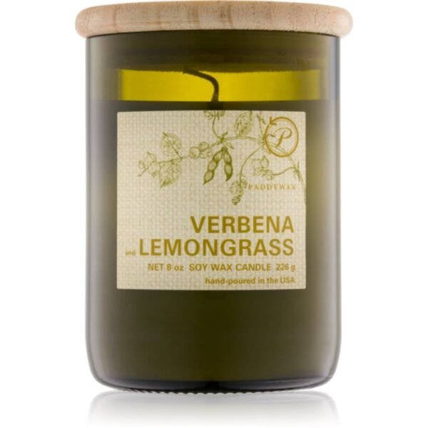 Paddywax Eco Green Verbena & Lemongrass lumânare parfumată 226 g-ro