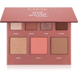 Paese Get The Glow Look Face And Eye Make-up Palette paleta pentru fata multifunctionala pentru față și ochi 16 g-ro