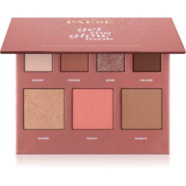 Paese Get The Glow Look Face And Eye Make-up Palette paleta pentru fata multifunctionala pentru față și ochi 16 g-ro