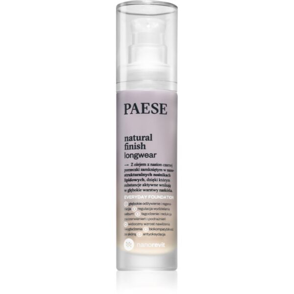 Paese Nanorevit machiaj persistent cu efect de nutritiv culoare 02 Porcelain 30 ml-Țena
