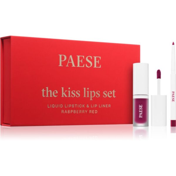 Paese The Kiss Lips Set Raspberry Red set cadou culoare 05 Raspberry Red-ro
