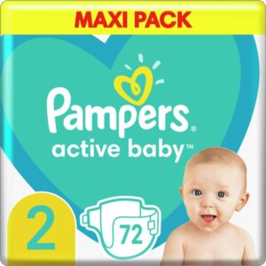 Pampers Active Baby Size 2 scutece de unică folosință 4-8 kg 72 buc-ro