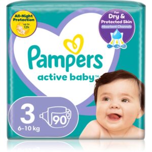 Pampers Active Baby Size 3 scutece de unică folosință 6-10 kg 90 buc-ro