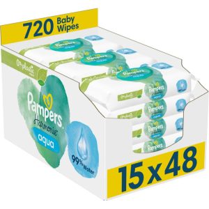 Pampers Harmonie Aqua Șervețele umede pentru copii 15x48 buc-ro