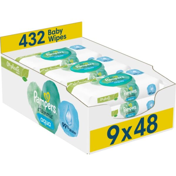 Pampers Harmonie Aqua Șervețele umede pentru copii 9x48 buc-ro