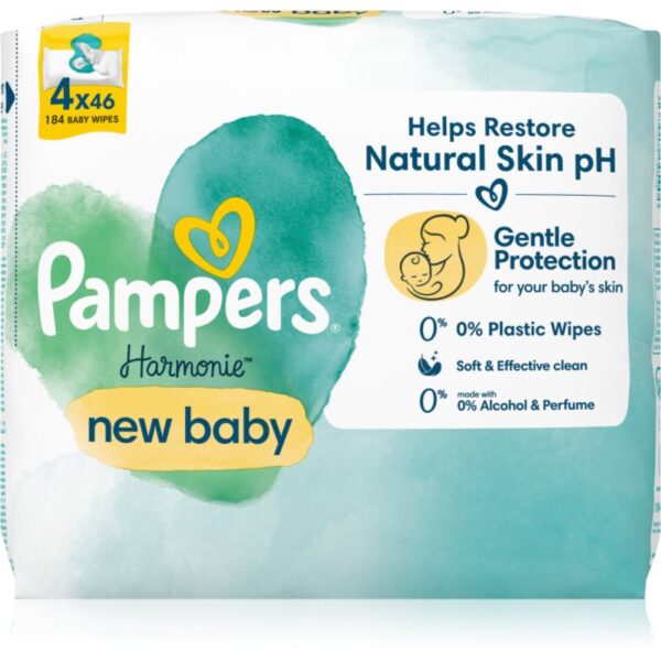 Pampers Harmonie New Baby Șervețele umede pentru copii 4x46 buc-ro