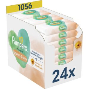 Pampers Harmonie Protect&Care Șervețele umede pentru copii cu gălbenele 1056 buc-Țena