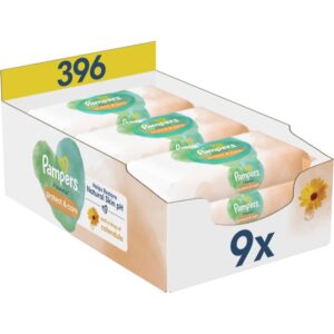 Pampers Harmonie Protect&Care Șervețele umede pentru copii cu gălbenele 396 buc-Țena