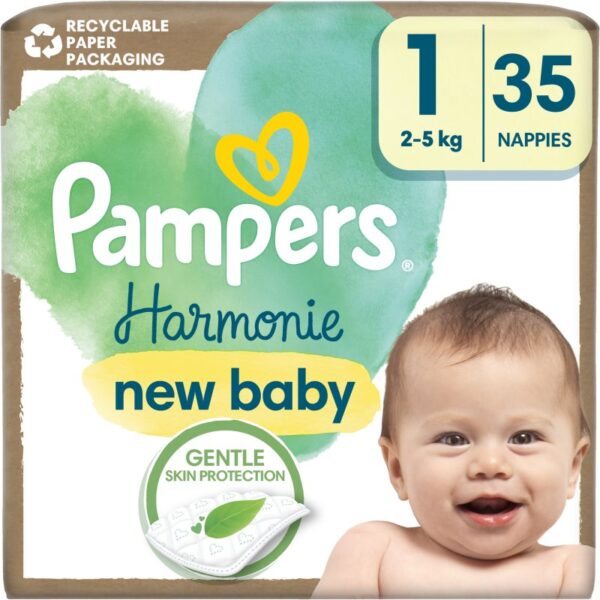 Pampers Harmonie Size 1 scutece de unică folosință 2-5 kg 35 buc-ro