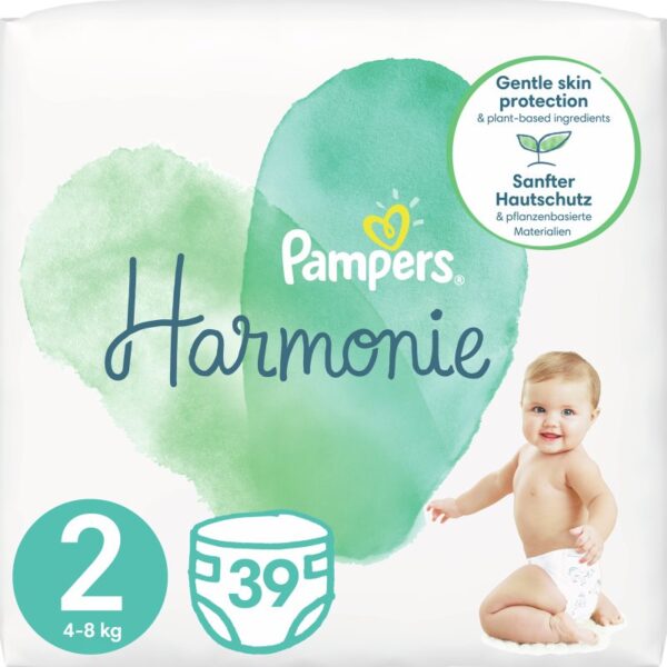 Pampers Harmonie Size 2 scutece de unică folosință 4 – 8 kg 39 buc-Țena