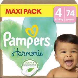 Pampers Harmonie Size 4 scutece de unică folosință 9-14 kg 74 buc-ro