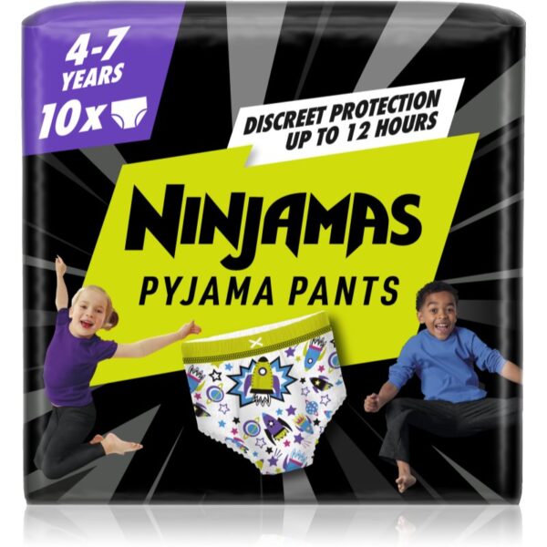 Pampers Ninjamas Pyjama Pants scutece tip chiloțel de noapte 17-30 kg Spaceships 10 buc-Țena