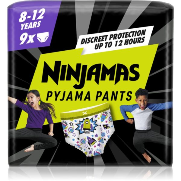 Pampers Ninjamas Pyjama Pants scutece tip chiloțel de noapte 27-43 kg Spaceships 9 buc-Țena