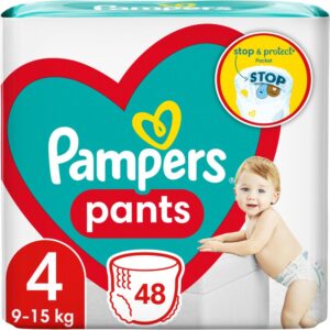 Pampers Pants Size 4 scutece de unică folosință tip chiloțel 9-15 kg 48 buc-ro