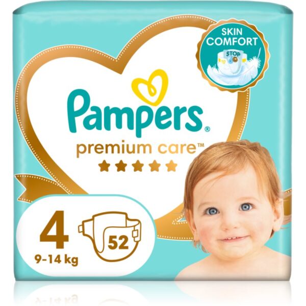 Pampers Premium Care Size 4 scutece de unică folosință 9-14 kg 52 buc-Țena