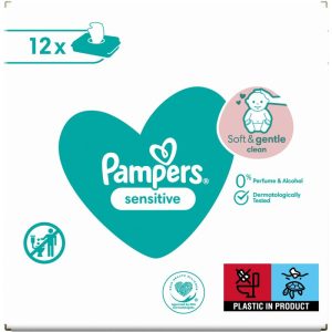 Pampers Sensitive Șervețele umede pentru copii pentru piele sensibila 12x52 buc-Țena