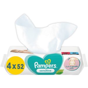 Pampers Sensitive Șervețele umede pentru copii pentru piele sensibila 4x52 buc-ro