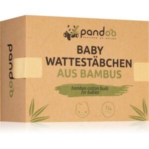 Pandoo Bamboo Cotton Buds for Babies bețișoare din bumbac pentru copii 55 buc-ro