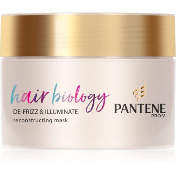 Pantene Hair Biology De-Frizz & Illuminate Masca de par pentru par uscat si vopsit 160 ml-Țena