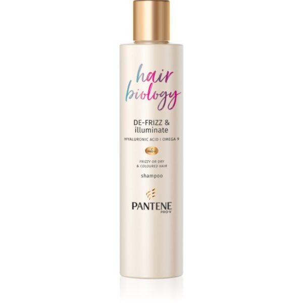 Pantene Hair Biology De-Frizz & Illuminate șampon pentru par uscat si vopsit 250 ml-Țena