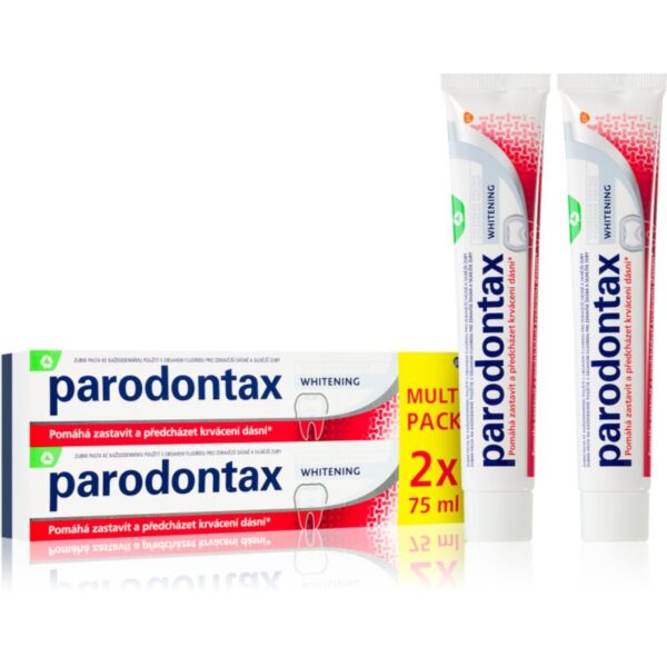 Parodontax Whitening pasta de dinti pentru albire impotriva sangerarii gingiilor 2x75 ml-Țena