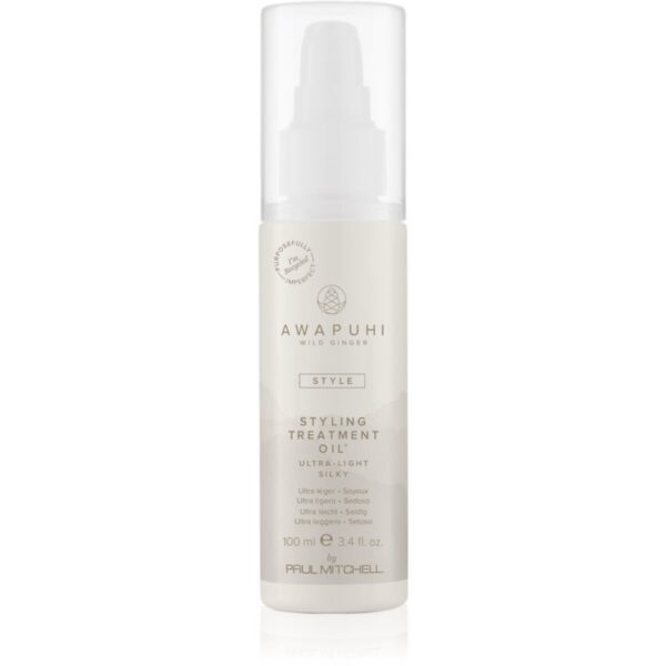 Paul Mitchell Awapuhi Wild Ginger Styling Treatment Oil ulei pentru regenerare pentru păr uscat și deteriorat 100 ml-ro