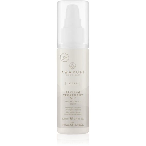 Paul Mitchell Awapuhi Wild Ginger Styling Treatment Oil ulei pentru regenerare pentru păr uscat și deteriorat 150 ml-Țena