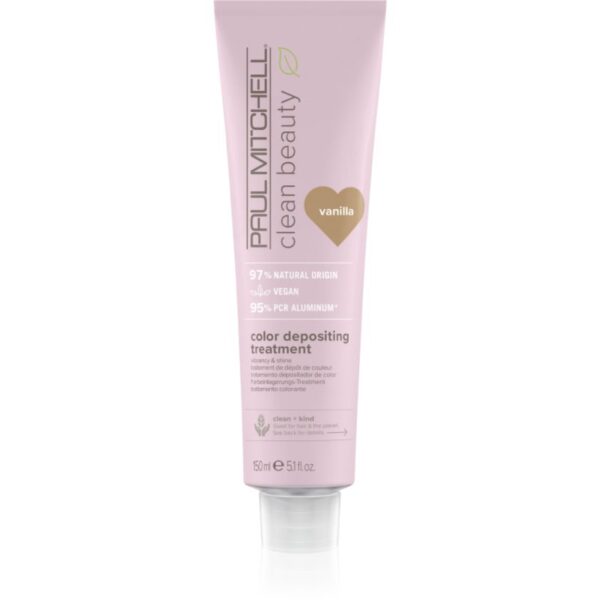Paul Mitchell Clean Beauty Color Depositing Treatment masca hranitoare pentru păr vopsit culoare Vanilla 150 ml-Țena