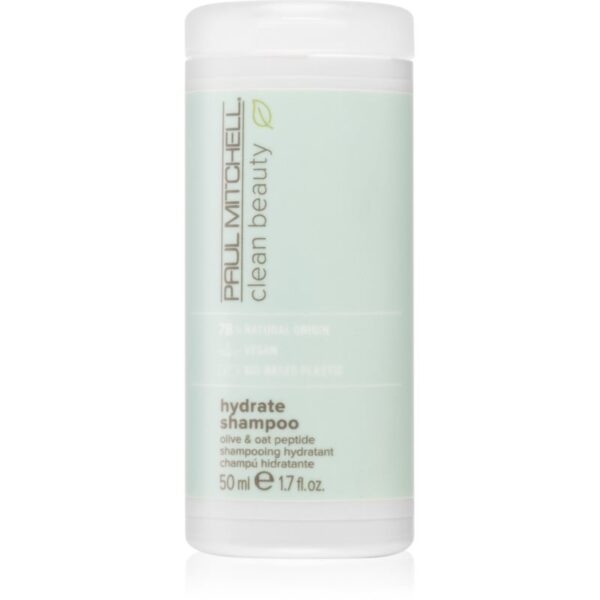 Paul Mitchell Clean Beauty Hydrate sampon hidratant pentru par uscat 50 ml-Țena