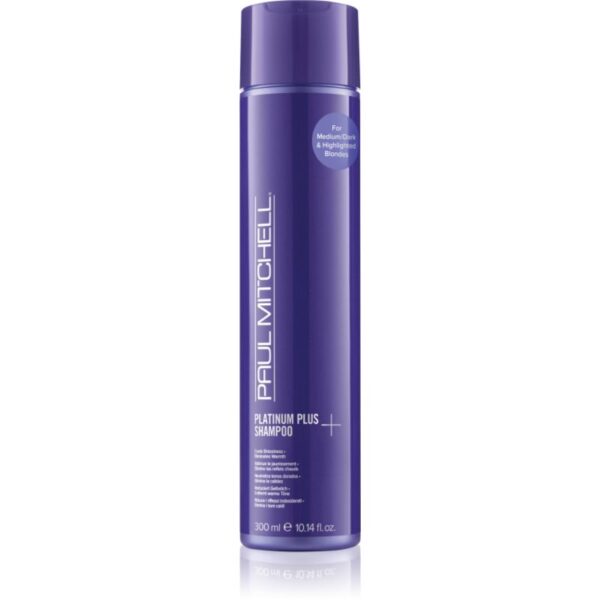 Paul Mitchell Platinum Plus Shampoo șampon pentru părul blond şi gri 300 ml-ro