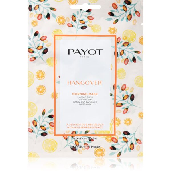 Payot Morning Mask Hangover mască textilă iluminatoare pentru toate tipurile de ten 19 ml-Țena