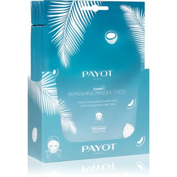 Payot Sunny Masque Après-Soleil Masca pentru fata cu efect catifelant si revigorant dupa expunerea la soare 10 buc-Țena