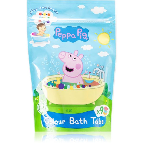 Peppa Pig Colour Bath Tabs tablete colorate efervescente pentru baie 9x16 g-ro