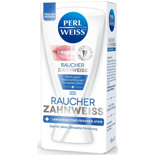 Perl Weiss Bleaching Toothpaste for Smokers pasta de dinti cu efect de albire pentru fumatori 50 ml-Țena